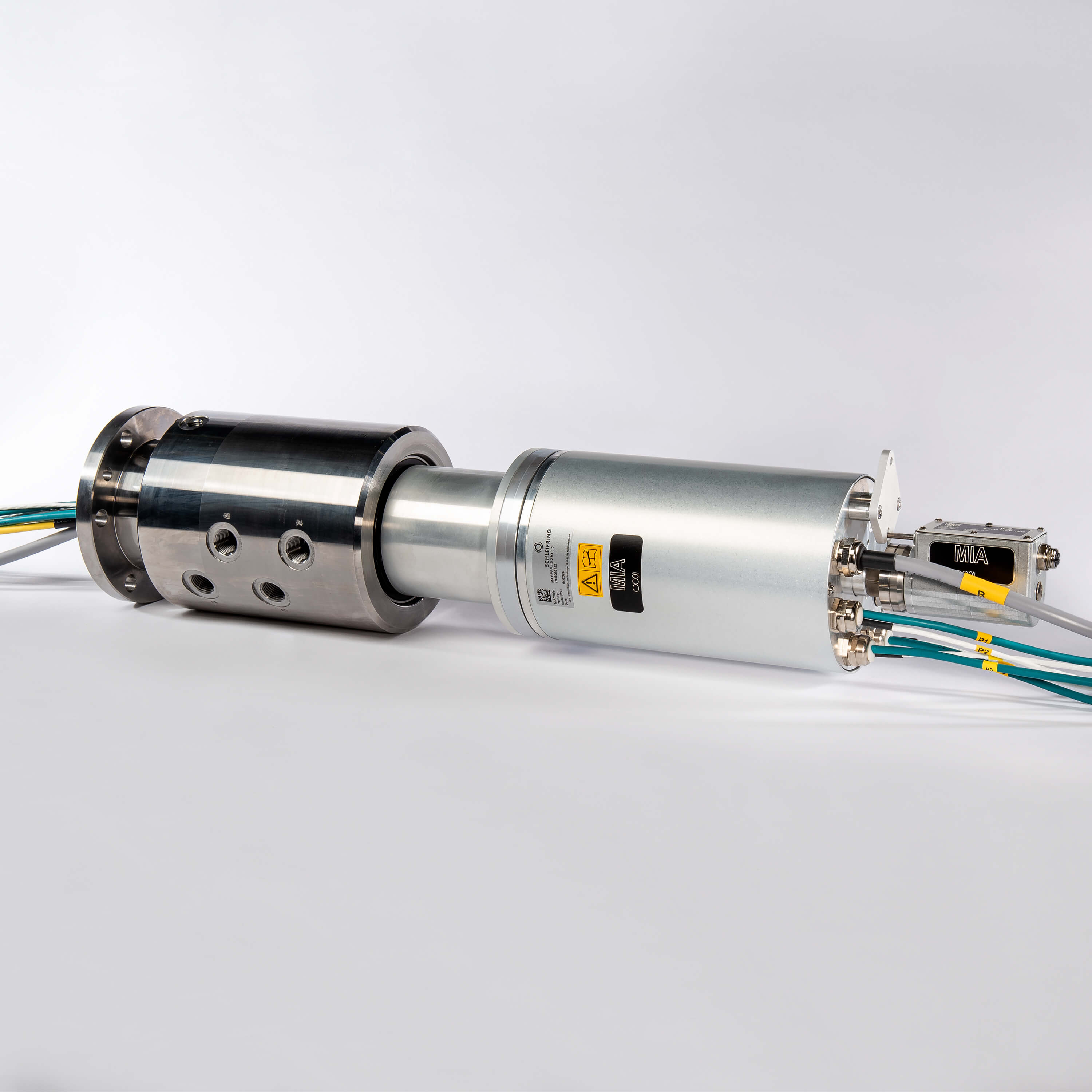 Schleifring 4x Leistung (400 V / 18 A) Gigabit-Ethernet Drehdurchführung für Medien (4-Kanal) · 152 | 7KM000152