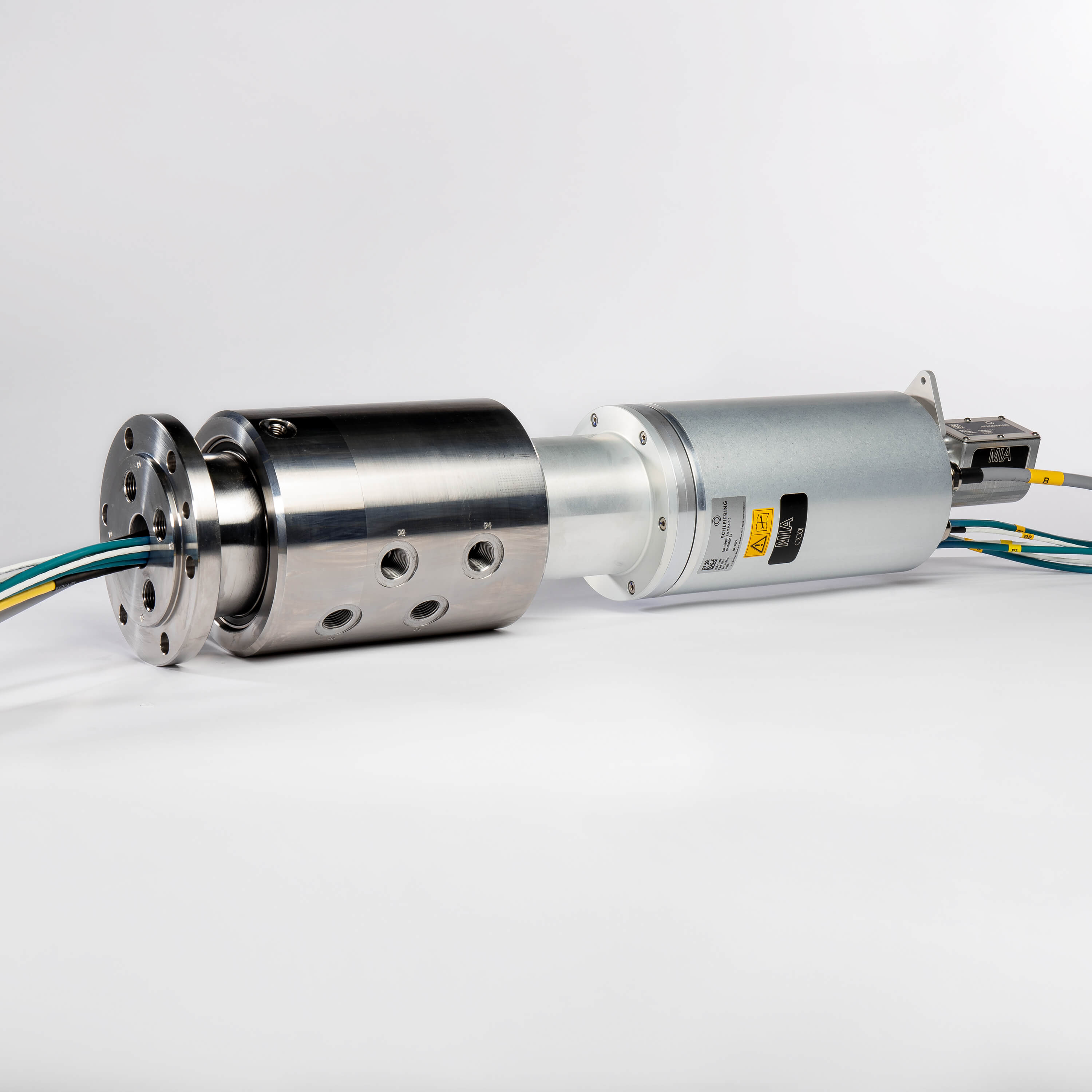 Schleifring 4x Leistung (400 V / 18 A) Gigabit-Ethernet Drehdurchführung für Medien (4-Kanal) · 152 | 7KM000152