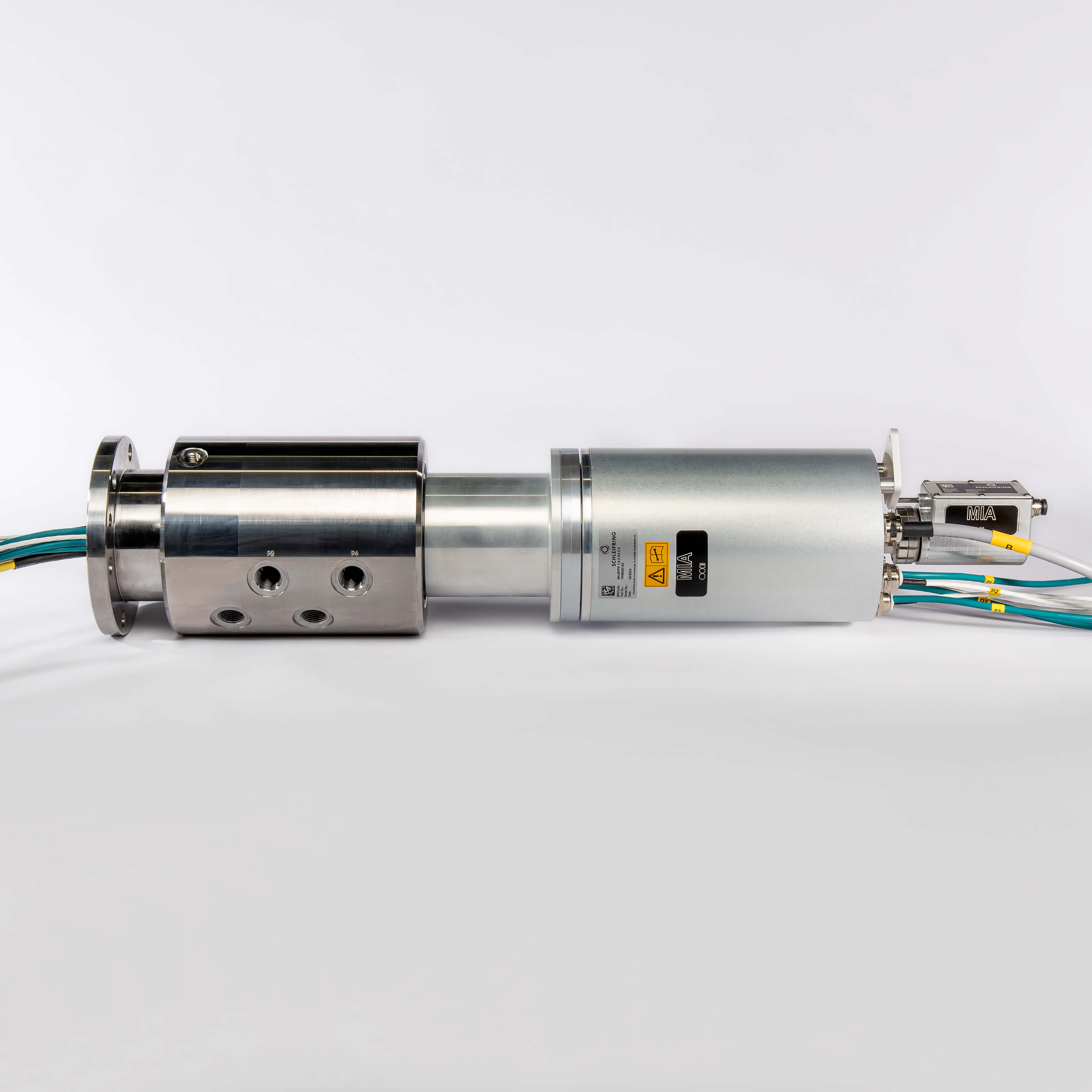 Schleifring 4x Leistung (400 V / 18 A) Gigabit-Ethernet Drehdurchführung für Medien (4-Kanal) · 152 | 7KM000152